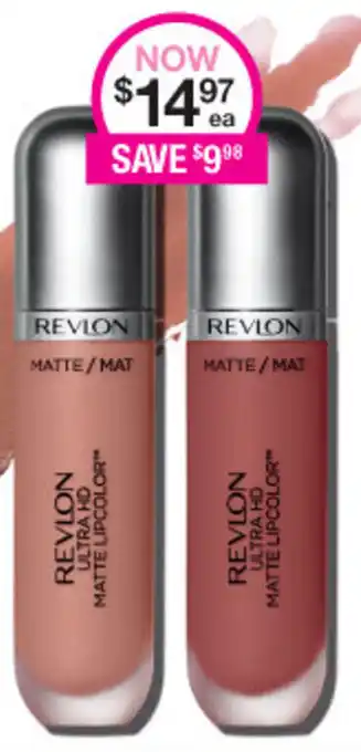 Priceline Revlon Ultra HD Matte Lip Color offer