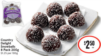 IGA Country Delight Snowballs 8 Pack 200g offer
