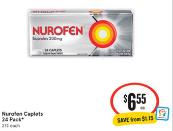 IGA Nurofen Caplets 24 Pack* offer