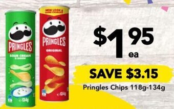 Drakes Pringles Chips 118g-134g offer