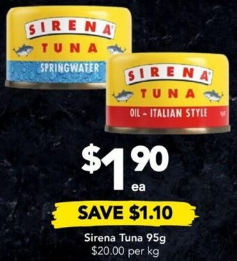 Sirena Tuna 95g