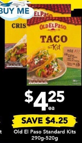 Drakes Old El Paso Standard Kits 290g-520g offer