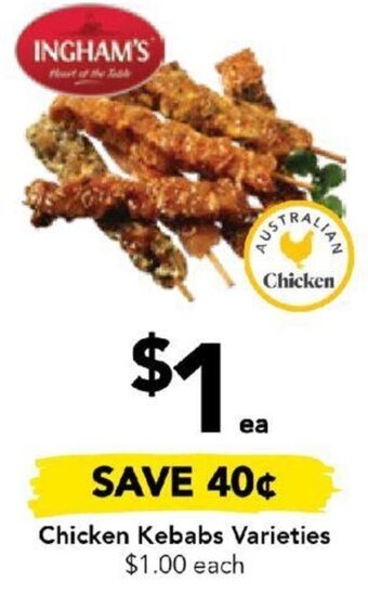 Chicken Kebabs Varieties