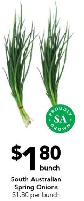 Drakes South Australian Spring Onions offer