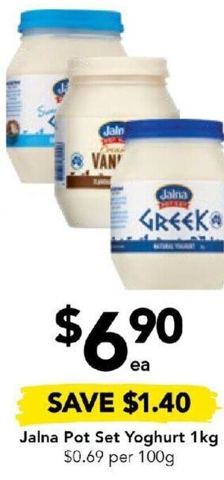 Jalna Pot Set Yoghurt 1kg