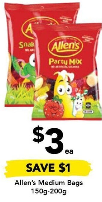 Drakes Allen's Medium Bags 150g-200g offer