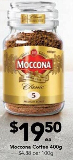 Drakes Moccona Coffee 400g offer