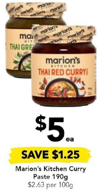 Drakes Marion's Kitchen Curry Paste 190g offer