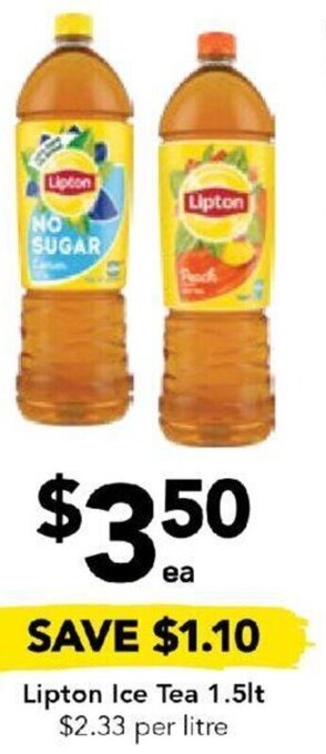 Drakes Lipton Ice Tea 1.5lt offer