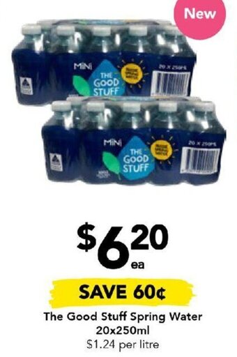 Drakes The Good Stuff Spring Water 20x250ml offer