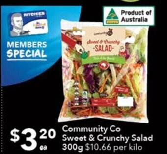 Ritchies Community Co Sweet & Crunchy Salad 300g offer