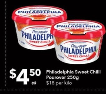 Ritchies Philadelphia Sweet Chilli Pourover 250g offer