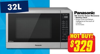 The Good Guys 32L Inverter Sensor Microwave - Stainless Steel offer