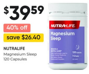 NUTRALIFE Magnesium Sleep 120 Capsules