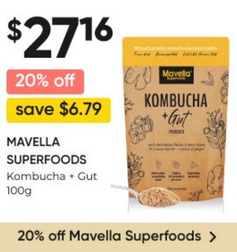 MAVELLA SUPERFOODS Kombucha + Gut 100g