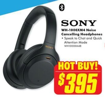 The Good Guys WH-1000XM4 Noise Cancelling Headphones offer