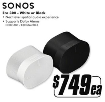 The Good Guys SONOS Era 300 - White or Black offer