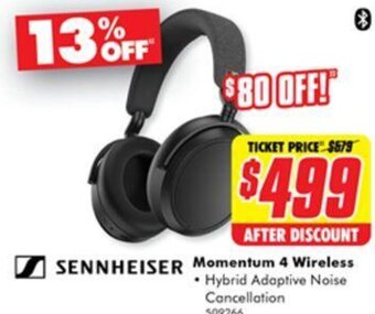 The Good Guys SENNHEISER Momentum 4 Wireless offer