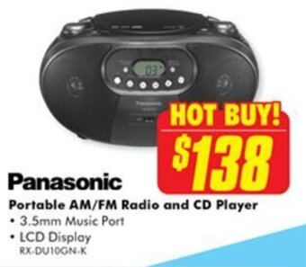 The Good Guys Panasonic Portable AM/FM Radio and CD Player offer