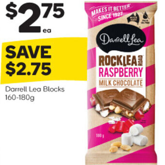 Woolworths Darrell Lea Blocks 160-180g offer