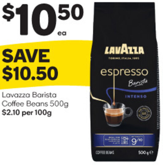 Lavazza Barista Coffee Beans 500g offer at Woolworths