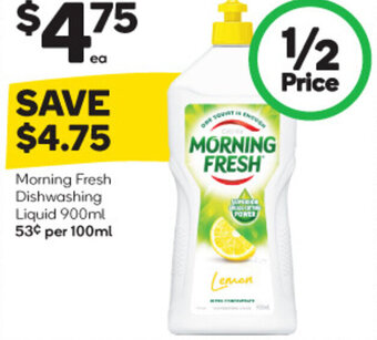 Woolworths Morning Fresh Dishwashing Liquid 900ml offer