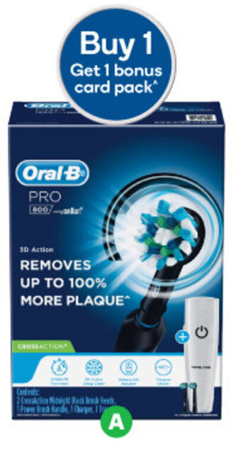 Woolworths A Oral-B Pro 800 Electric Toothbrush offer
