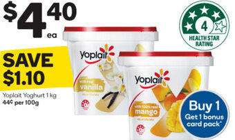 Woolworths Yoplait Yoghurt 1 kg offer