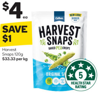 Woolworths Harvest Snaps 120g offer