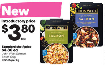 Woolworths John West Salmon Bowls 170g offer