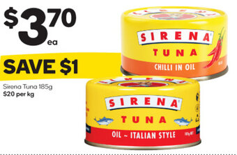 Woolworths Sirena Tuna 185g offer