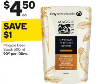 Woolworths Maggie Beer Stock 500ml offer