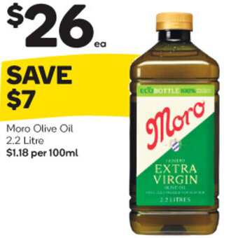 Woolworths Moro Olive Oil 2.2 Litre offer
