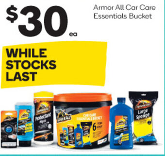 Woolworths Armor All Car Care Essentials Bucket offer