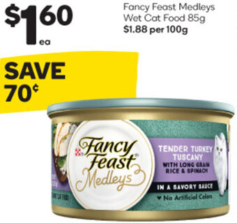 Woolworths Fancy Feast Medleys Wet Cat Food 85g offer