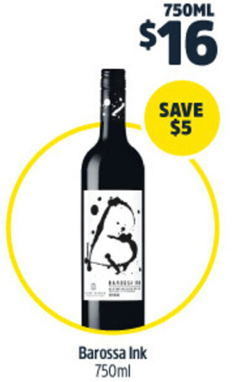 Woolworths Barossa Ink 750ml offer