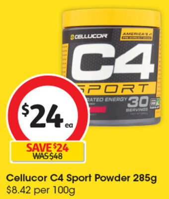 Coles Cellucor C4 Sport Powder 285g offer