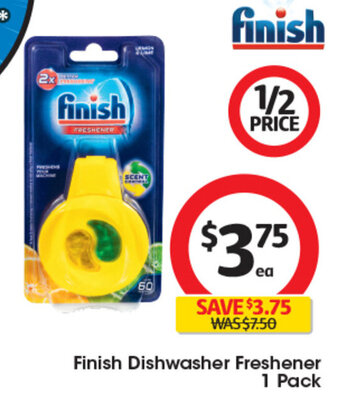 Coles Finish Dishwasher Freshener 1 Pack offer