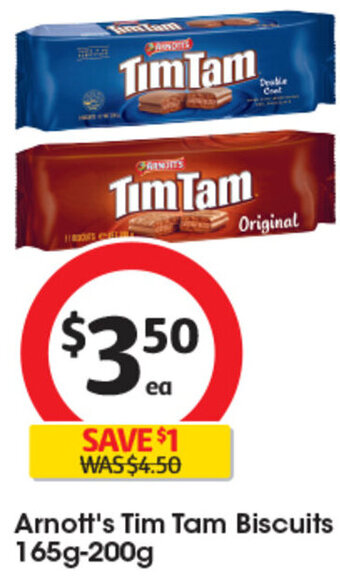 Arnott's Tim Tam Biscuits 165g-200g