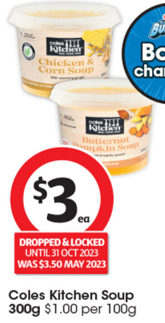 Coles Coles Kitchen Soup 300g offer