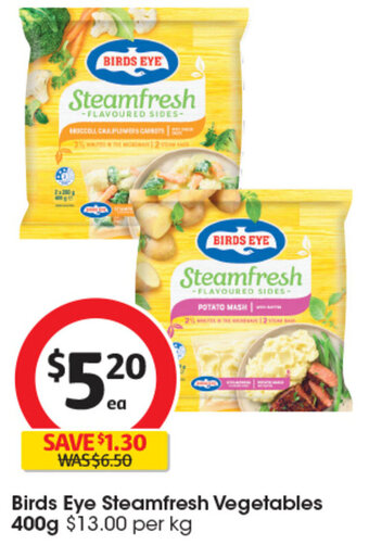 Coles Birds Eye Steamfresh Vegetables 400g offer