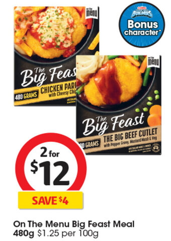 Coles On The Menu Big Feast Meal 480g offer