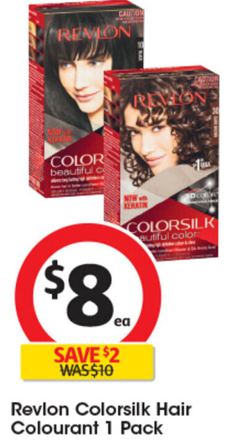 Coles Revlon Colorsilk Hair Colourant 1 Pack offer