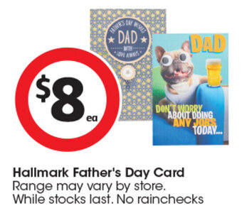 Coles Hallmark Father's Day Card offer