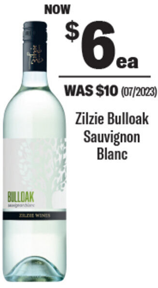 Coles Zilzie Bulloak Sauvignon Blanc offer