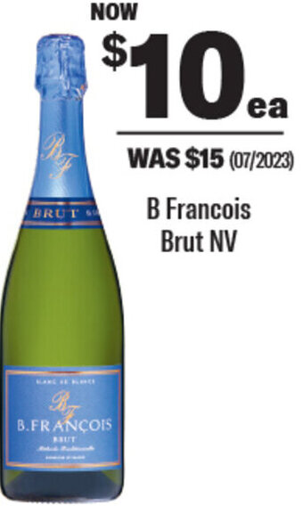 Coles B Francois Brut NV offer