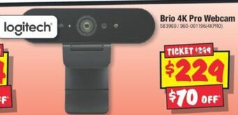 JB Hi-Fi Brio 4K Pro Webcam offer