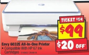 JB Hi-Fi Envy 6032E All-In-One Printer offer