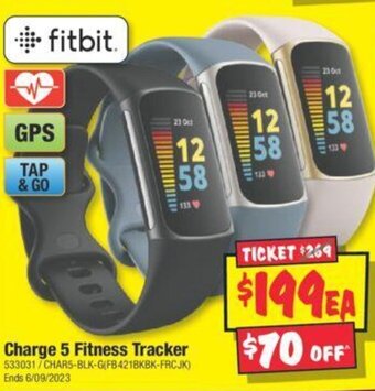 JB Hi-Fi Charge 5 Fitness Tracker offer