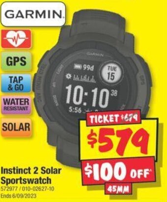 JB Hi-Fi Instinct 2 Solar Sportswatch offer